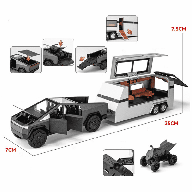 Pickup Tesla com Trailer